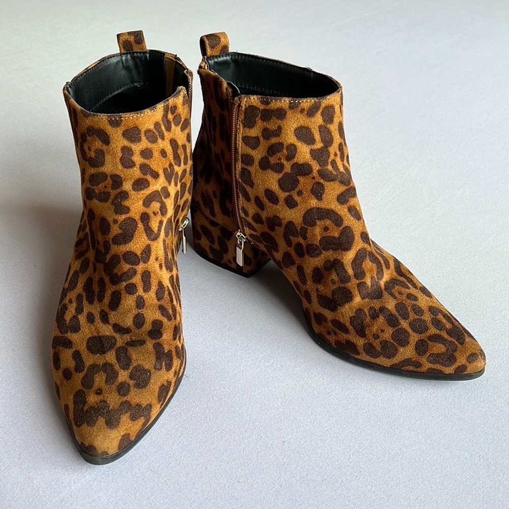 Leopard Print Booties